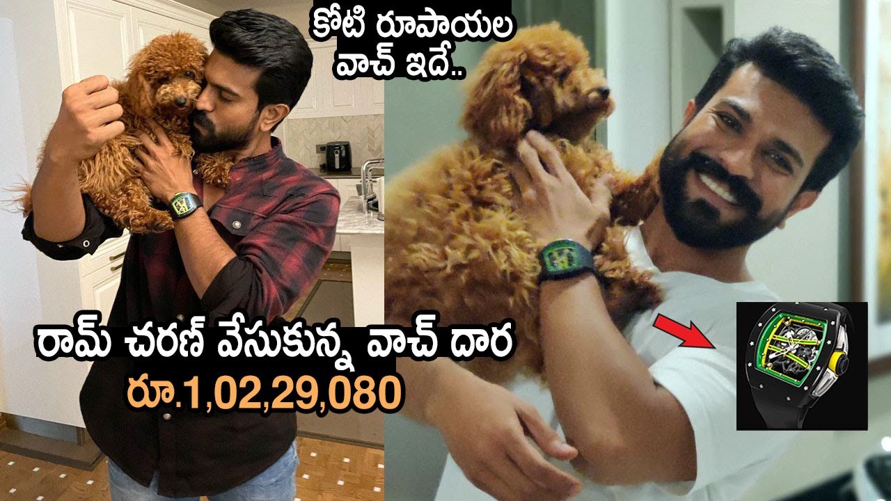 Ram Charan 1CR Watch: Mega Powerstar Plays With New Pet Dog | Movie Blends