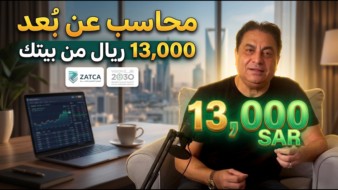 السعودية تفتح للمحاسبين عن بعد (قدم الآن قبل الاكتفاء) كيف وصل راتبي ل 13,000 ريال شهرياً من غرفتي