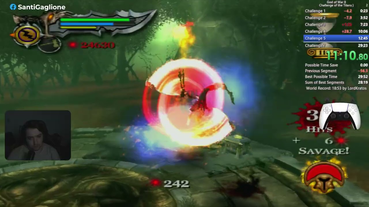 GOD OF WAR 2 CHALLENGE OF THE TITANS (18:21) WORLD RECORD PS2 SPEEDRUN