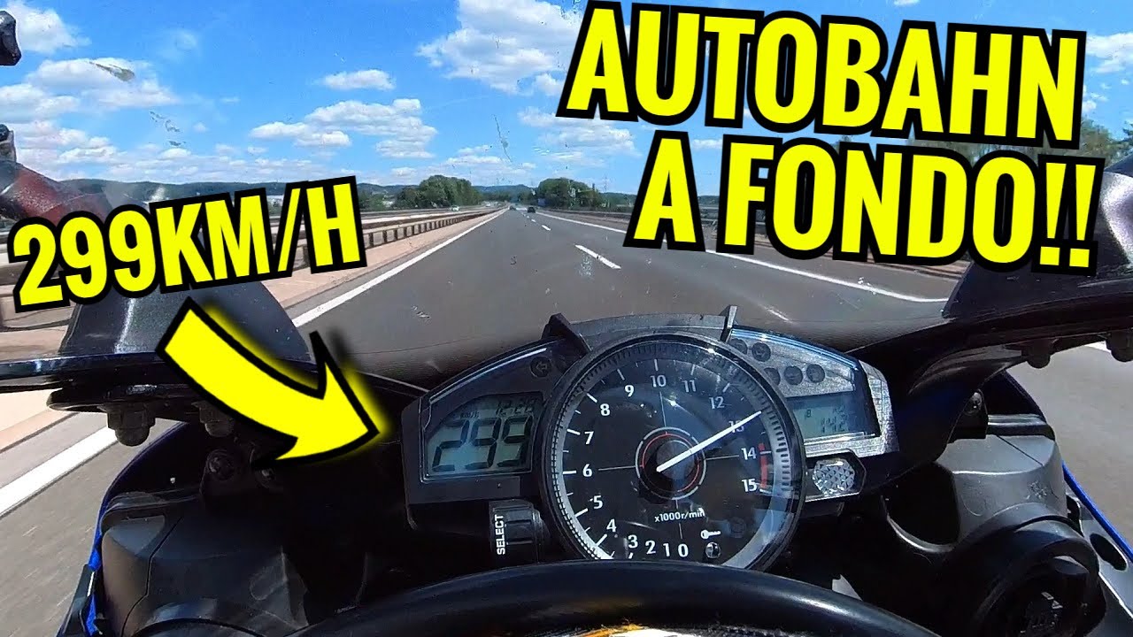 🚀YAMAHA R1 TOP SPEED🚀 A fondo en la Autobahn!!!  [Nurburgring en Moto #2]
