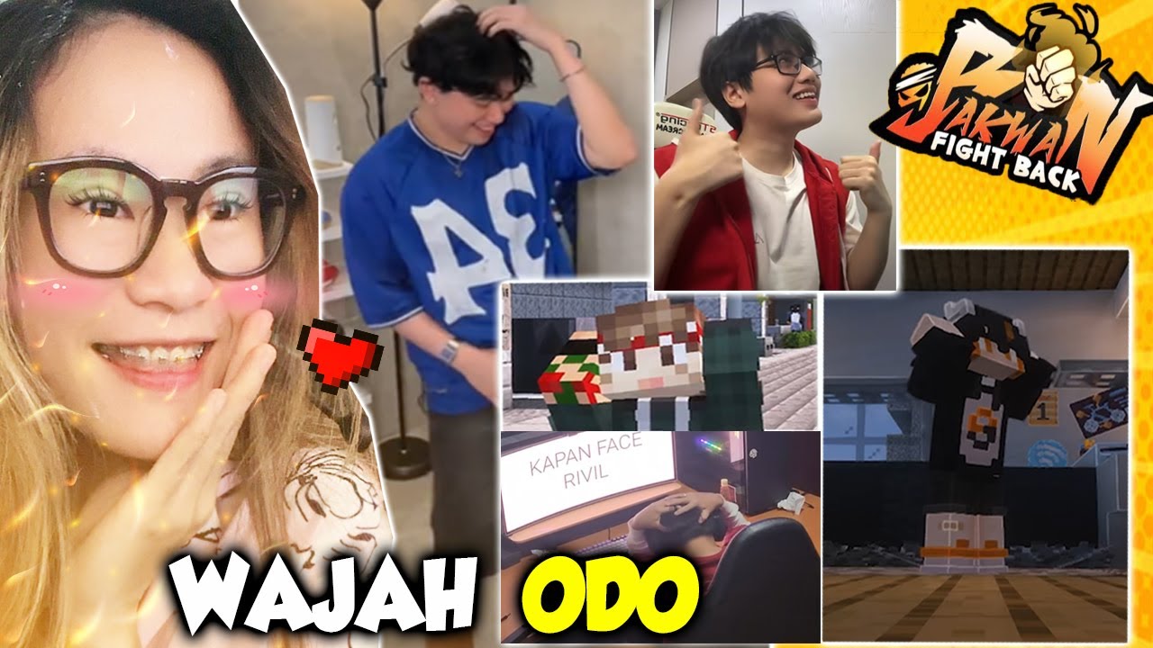 ADA WAJAH ODO !! React YOUTUBER COWO MINECRAFT TIKTOKAN BEGINI !!😍😍