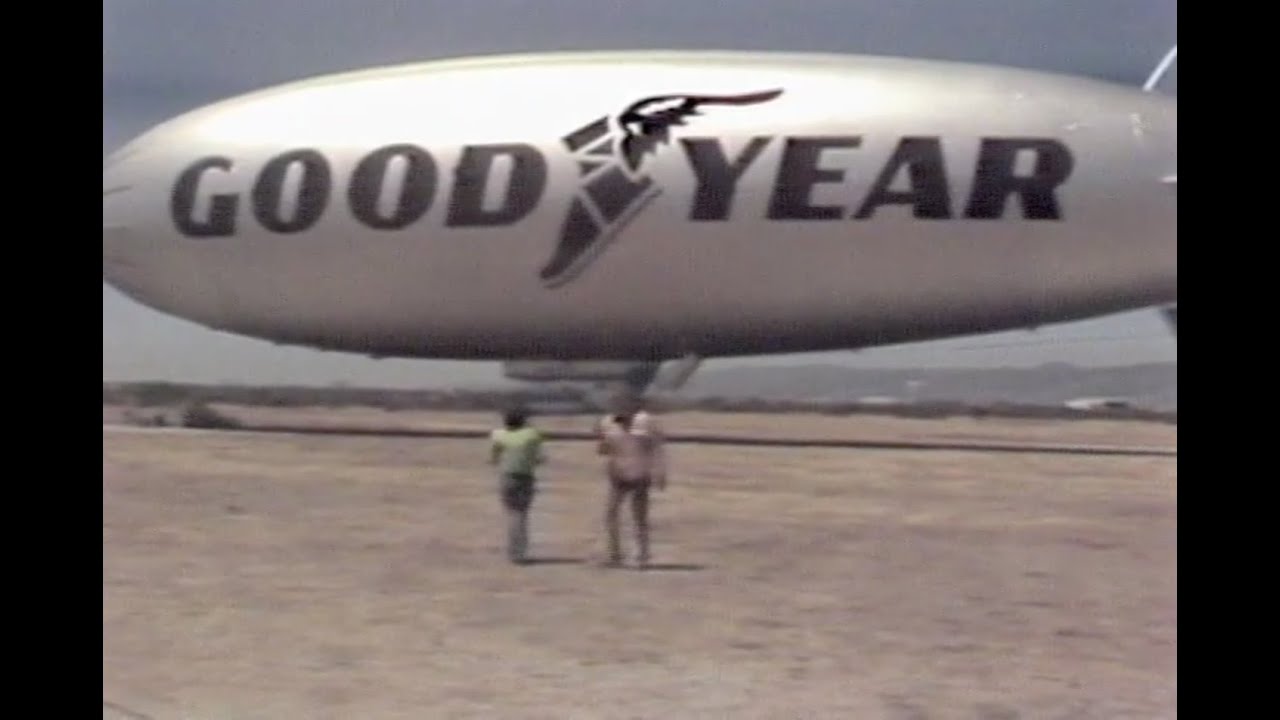 Goodyear Blimp - Airship Columbia (N3A) - Evening Magazine - 1976/1977 -