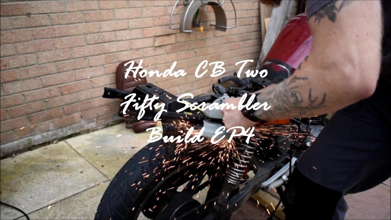Honda cb250 Scrambler Build EP04 - fit up of the seat hoop