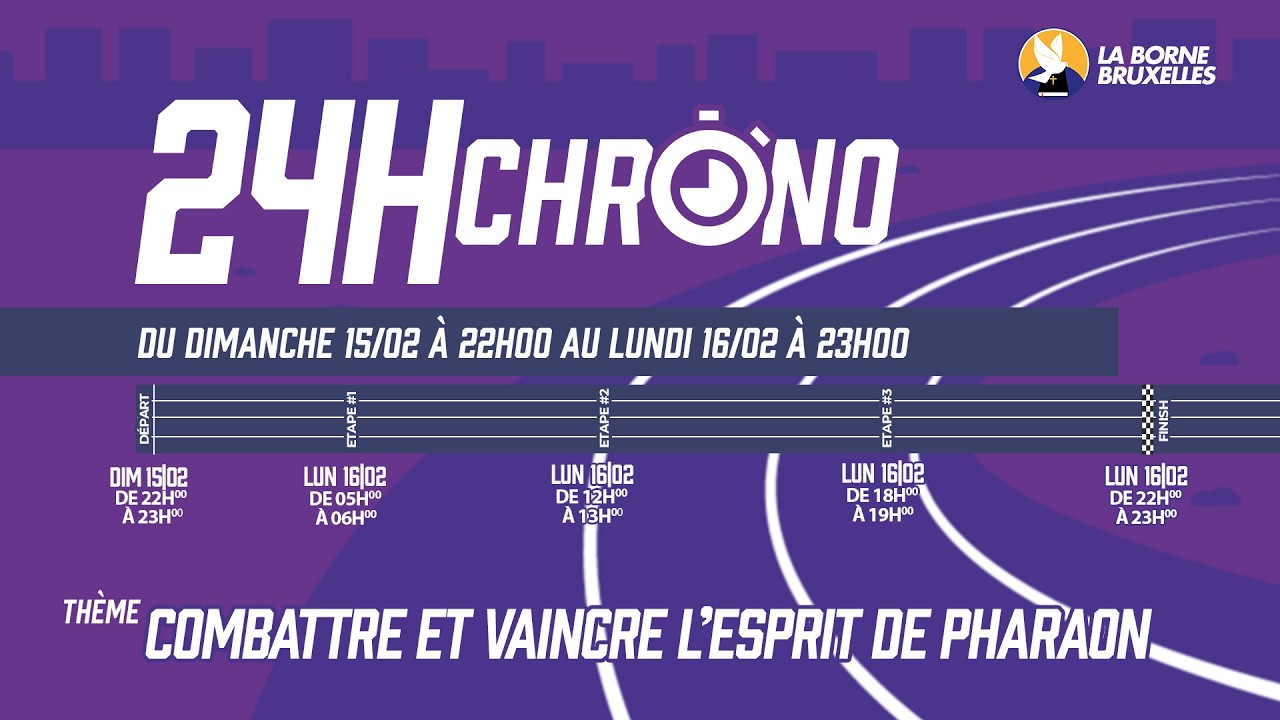 24 HEURES CHRONO | Dimanche 15/02/2026 | Départ | Hugues A. TSHISUNGU, Pasteur