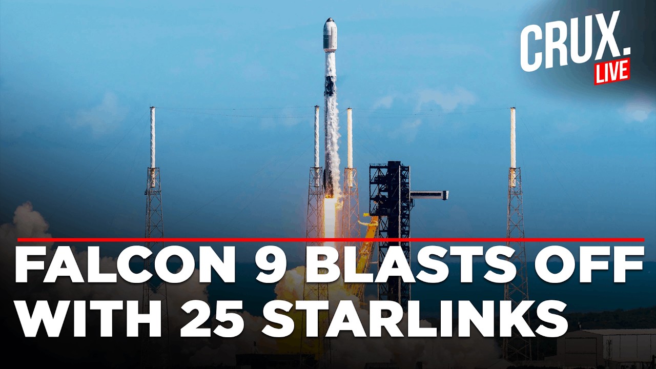LIVE | SpaceX Launches Falcon 9 From Vandenberg, Deploys 25 Starlink Satellites Into Low-Earth Orbit