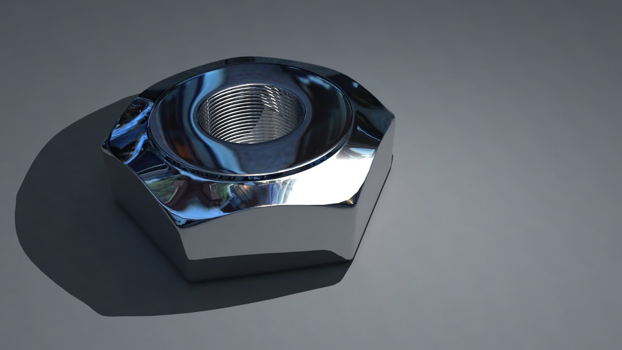 Maya Nuts & Bolts modeling series : 1 : Hex Nut