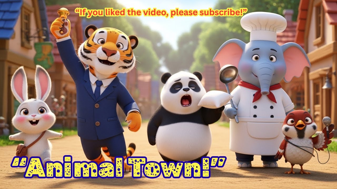 “Animal Town: The Day Everyone Worked Together”-Cute Story for Kids | Yuva Funfactory