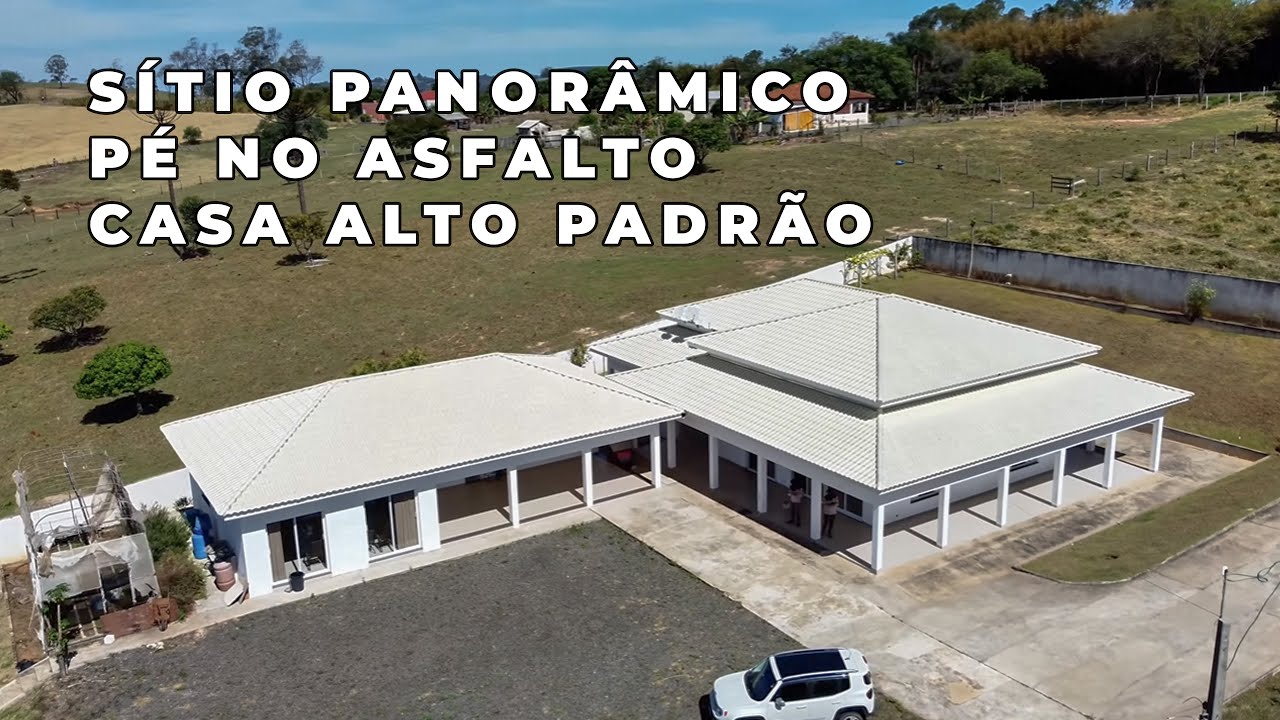 (VENDIDA) CHÁCARA SÍTIO LINDO PANORÂMICO PÉ NO ASFALTO 2 CASAS ALTO PADRÃO R$ 3 MI Código 2575