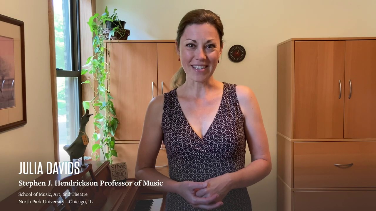 A SECOND vocal warm up with Dr. Julia Davids, North Park University (CHICAGO)