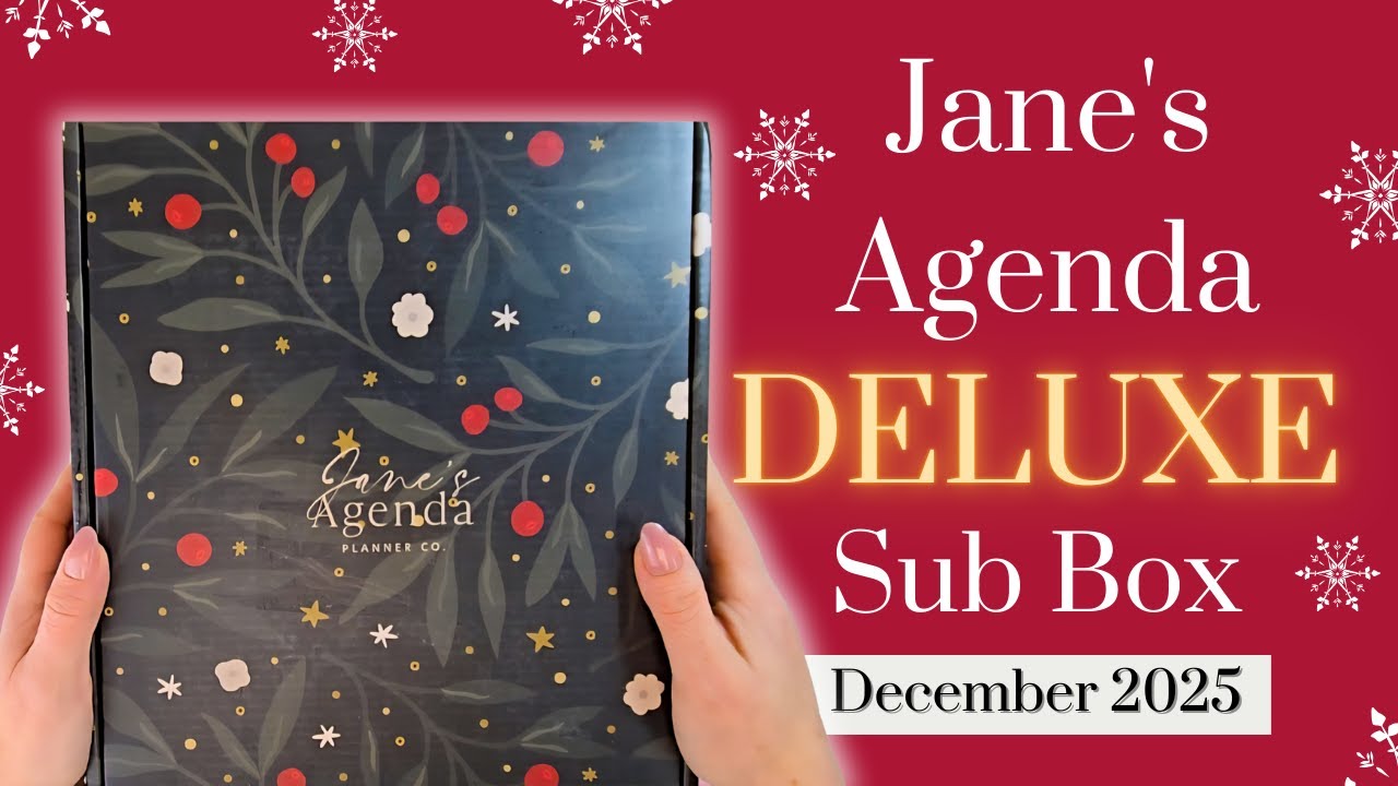 A Merry annd Bright Unboxing: Jane's Agenda December 2025 Deluxe Sub Box