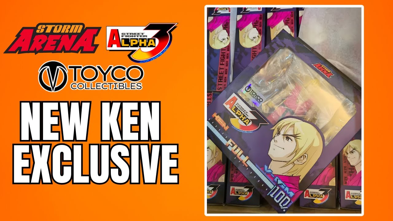 NEW STORM ARENA STREET FIGHTER ALPHA 3 KEN MASTERS TOYCO COLLECTIBLES EXCLUSIVE