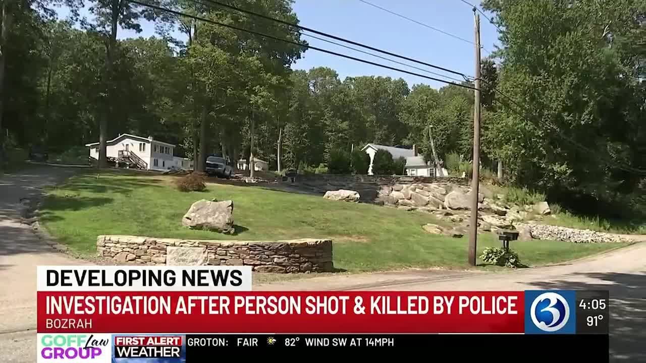 Investigation underway after person shot and killed by police in Bozrah