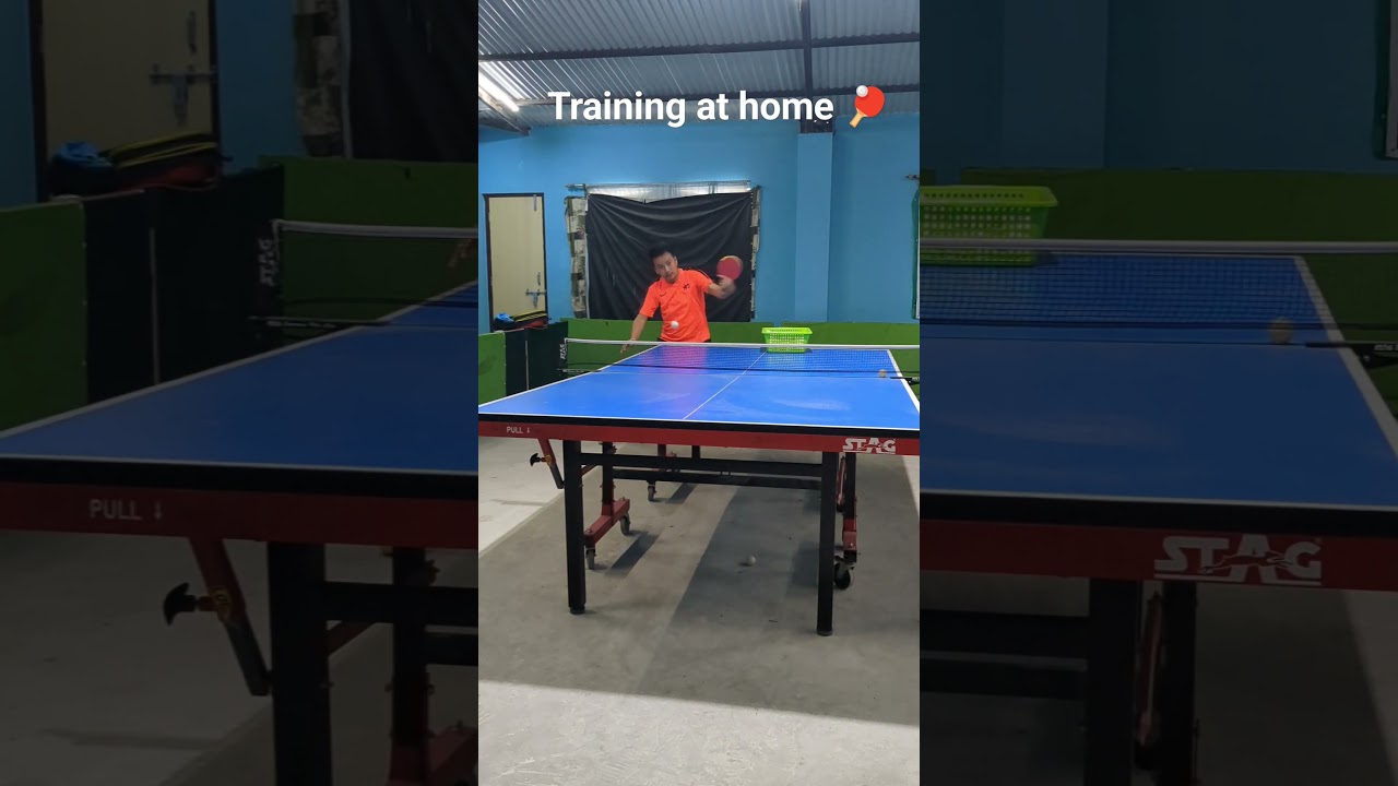 Table Tennis training at home 🏓. #tabletennisdaily #pingpong #tabletennisstrokes