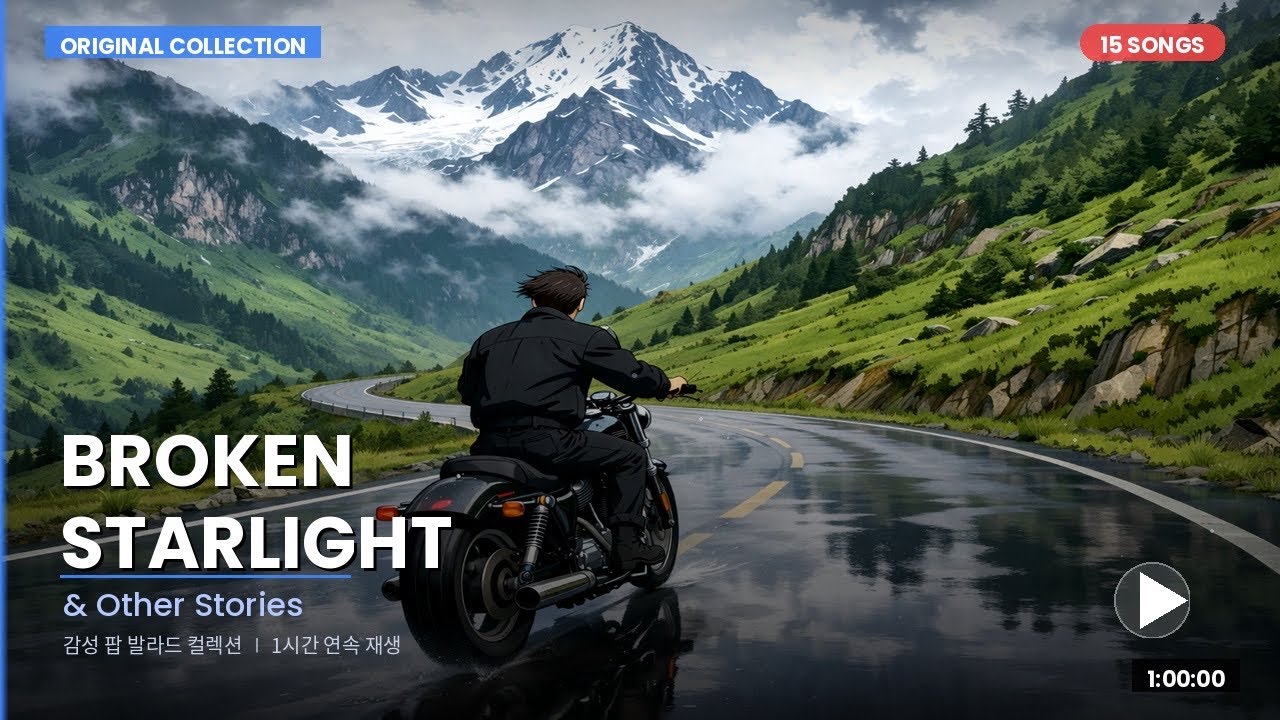 [1시간 연속] Broken Starlight & Other  🎧 감성 팝 발라드 15곡 Playlist