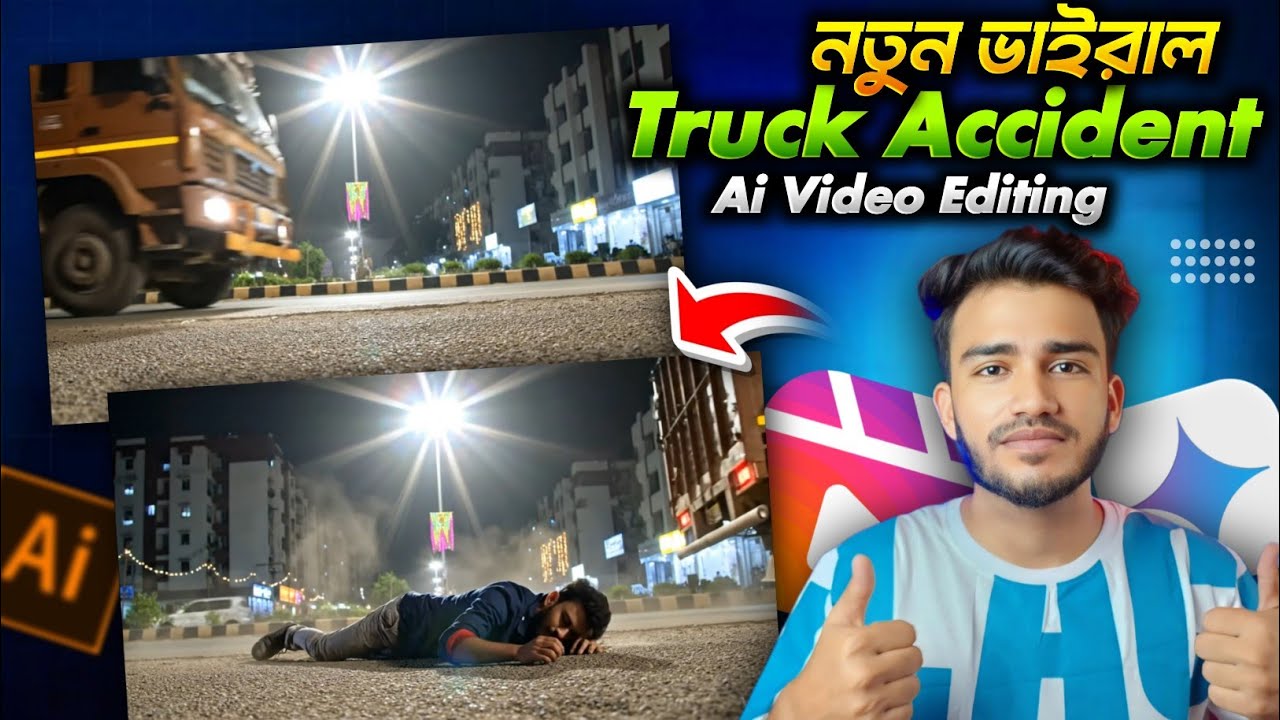 New Instagram Trending Truck Accident Ai Video Editing | Viral Reel Video Editing | Sakib Tech 