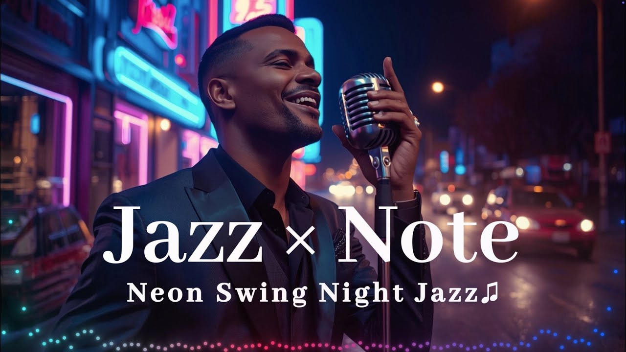 【Jazz Note】Neon Swing Night – Groovy Swing Jazz with Male Vocal