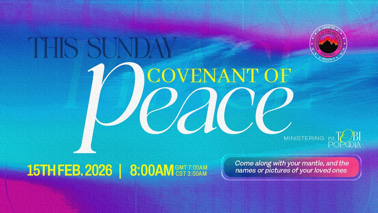 Sunday Worship Service with Pastor Tobi Popoola | COVENANT OF PEACE | 15th February 2026