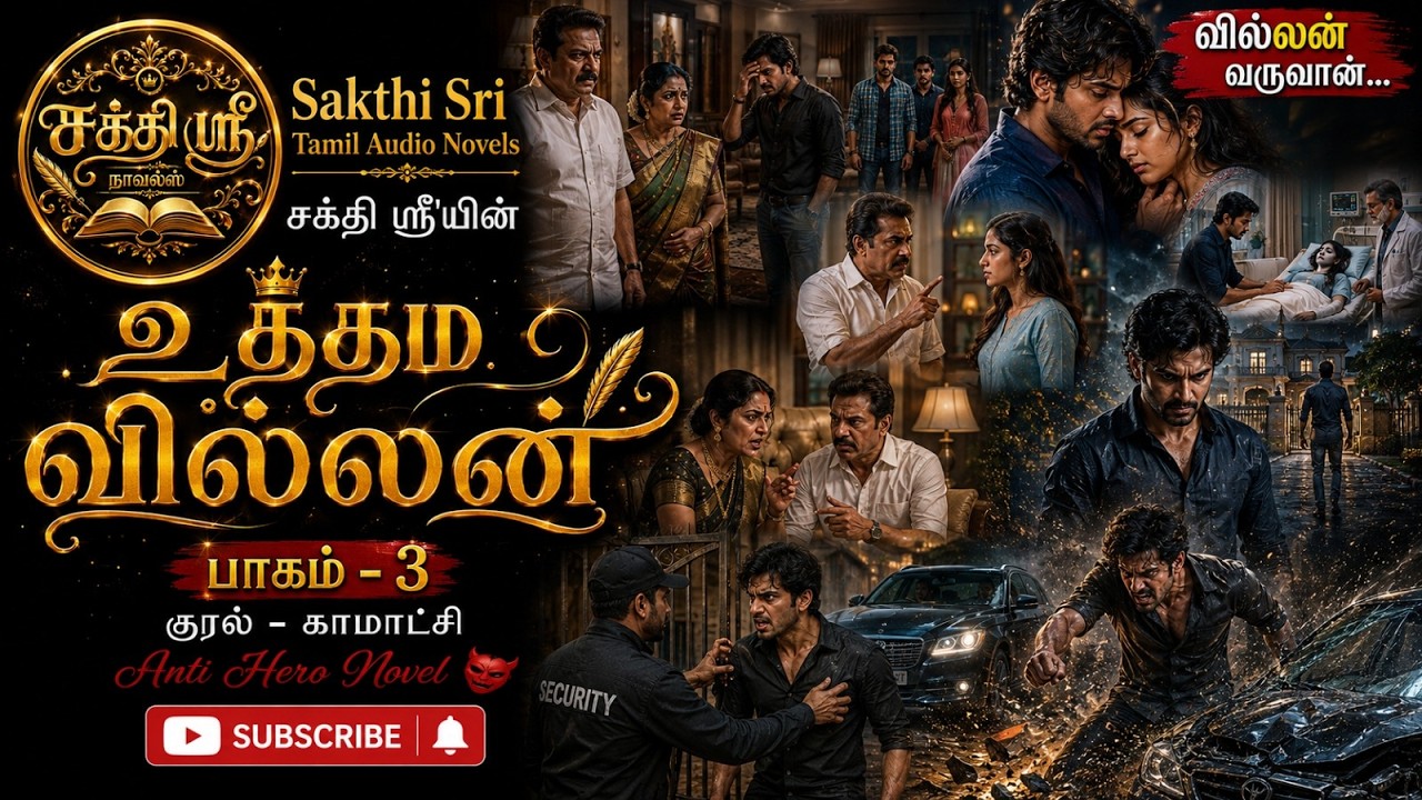 Uthama Villan  3 Sakthi Sri Novel | Tamil Audio Novels | Anti Hero Novels | Audio Stories