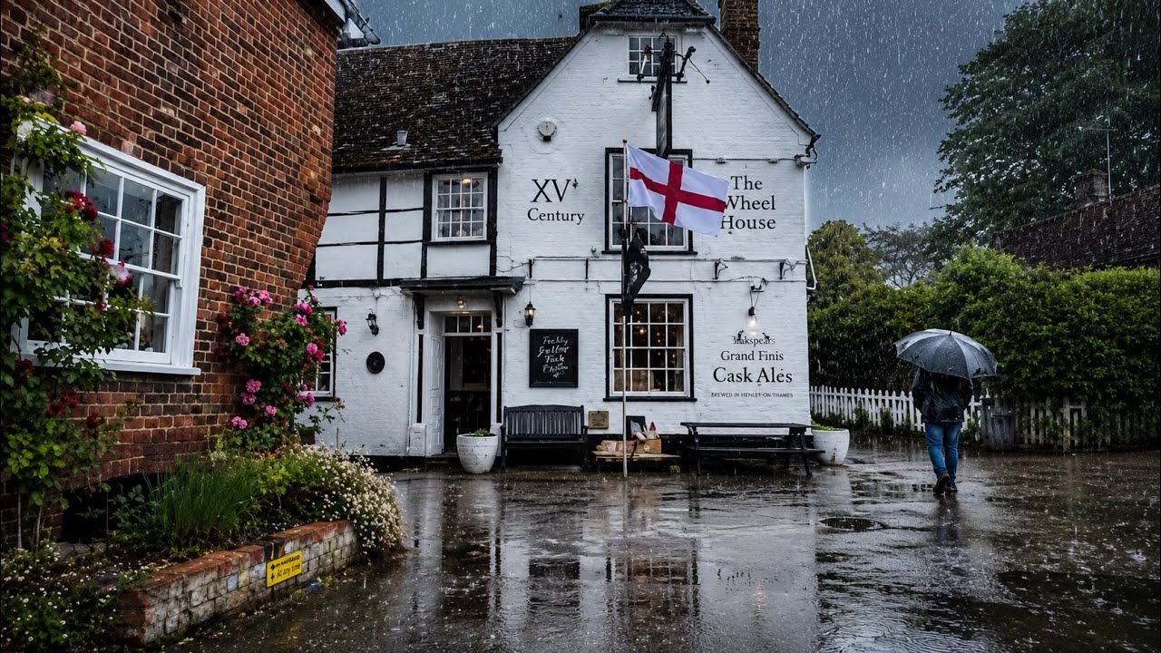Rain Reveals the Beauty of This English Village 🌧️ | Peaceful Walk [4K ASMR]