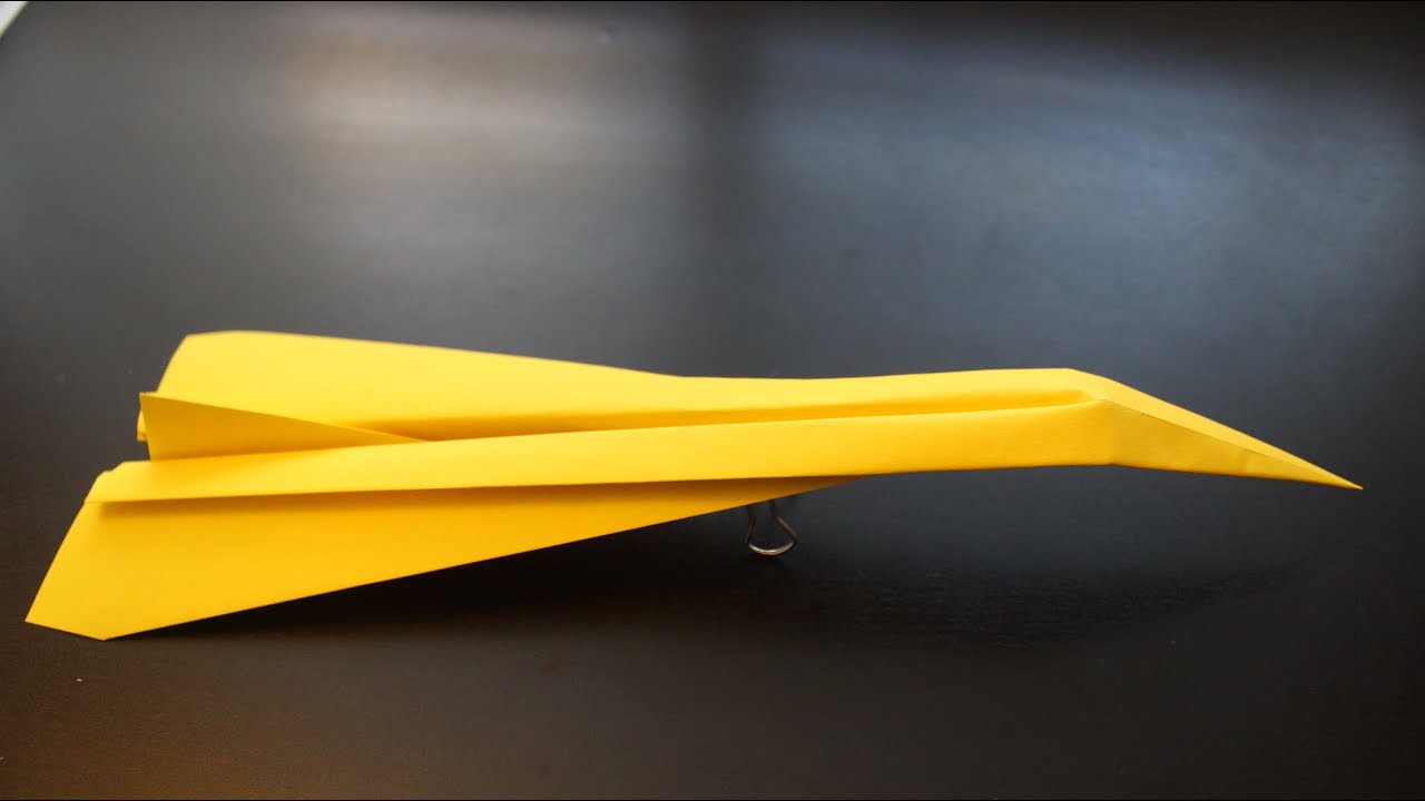 How to Make a Concorde Origami Paper Plane: tutorial