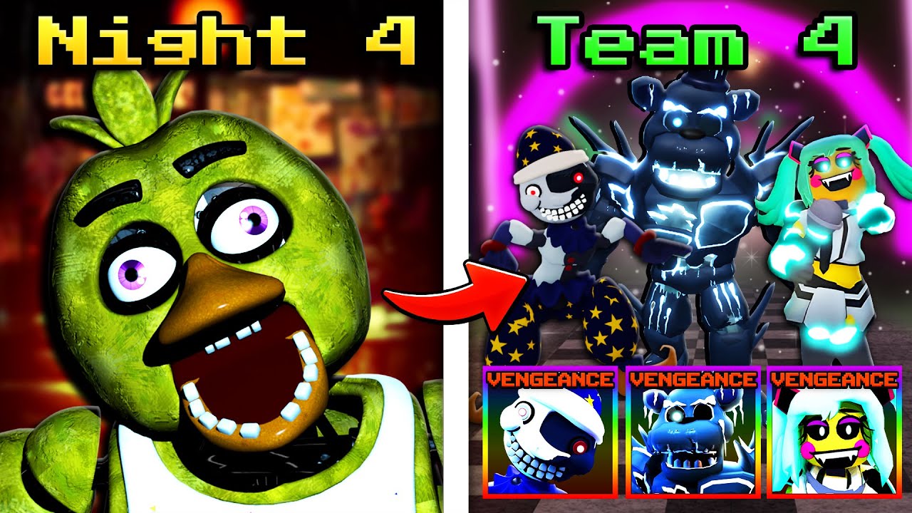 1 NIGHT BEAT = UPGRADE TEAM In Five Nights TD..
