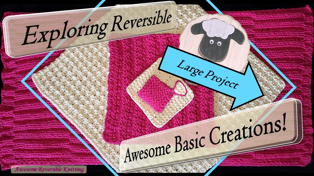 How to Knit a Placemat  ABCs of {Reversible} Knitting!