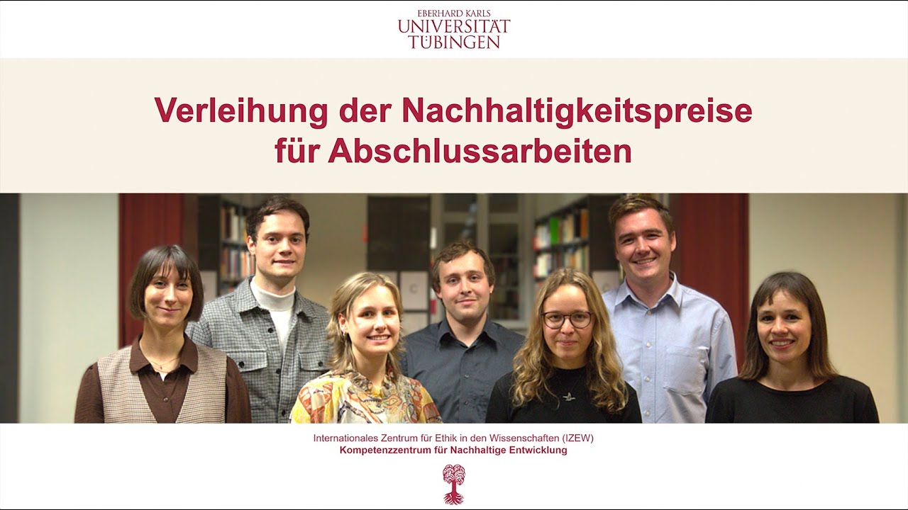 Nachhaltigkeitspreis für Abschlussarbeiten 2025