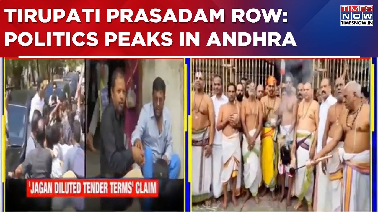 Tirupati Prasadam Controversy: Andhra CM Chandrababu Naidu Takes On YSRCP's Jagan; Constitutes S.I.T