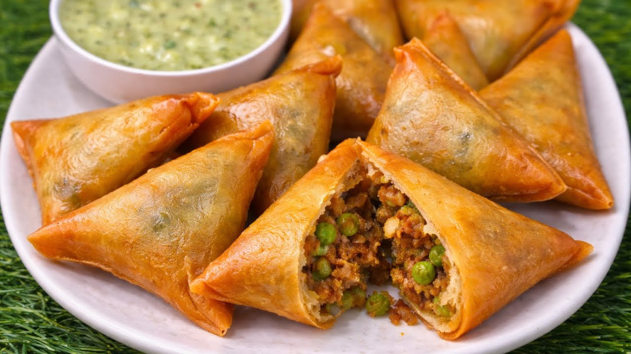 Bahar Se Super Crispy 😍 Andar Juicy Mutton Keema | Perfect Samosa Recipe!”