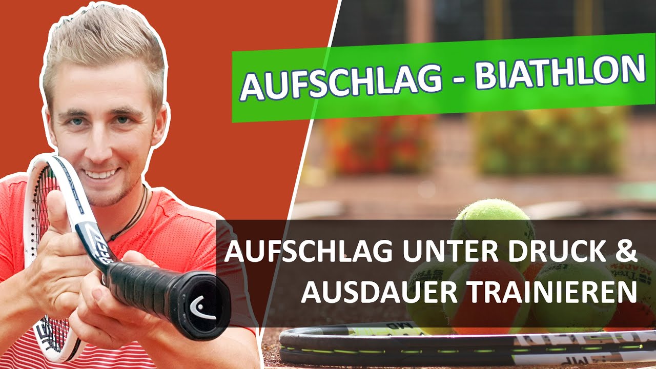 SO trainierst Du den Aufschlag unter Druck & hohen Puls ✅ Tennis Gruppenübung Übungsform