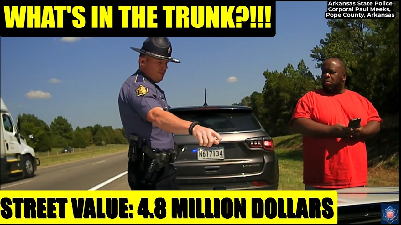 Arkansas Corporal Meeks Incredible Arrest Left Criminal Speechless #7-Freeway Cams TRACKED Perp!