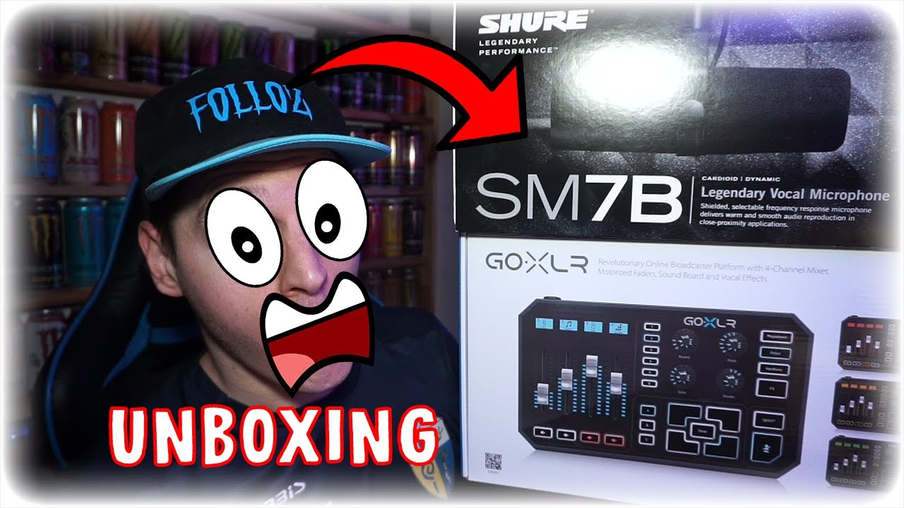 Unboxing shure SM7B e GoXLR In live