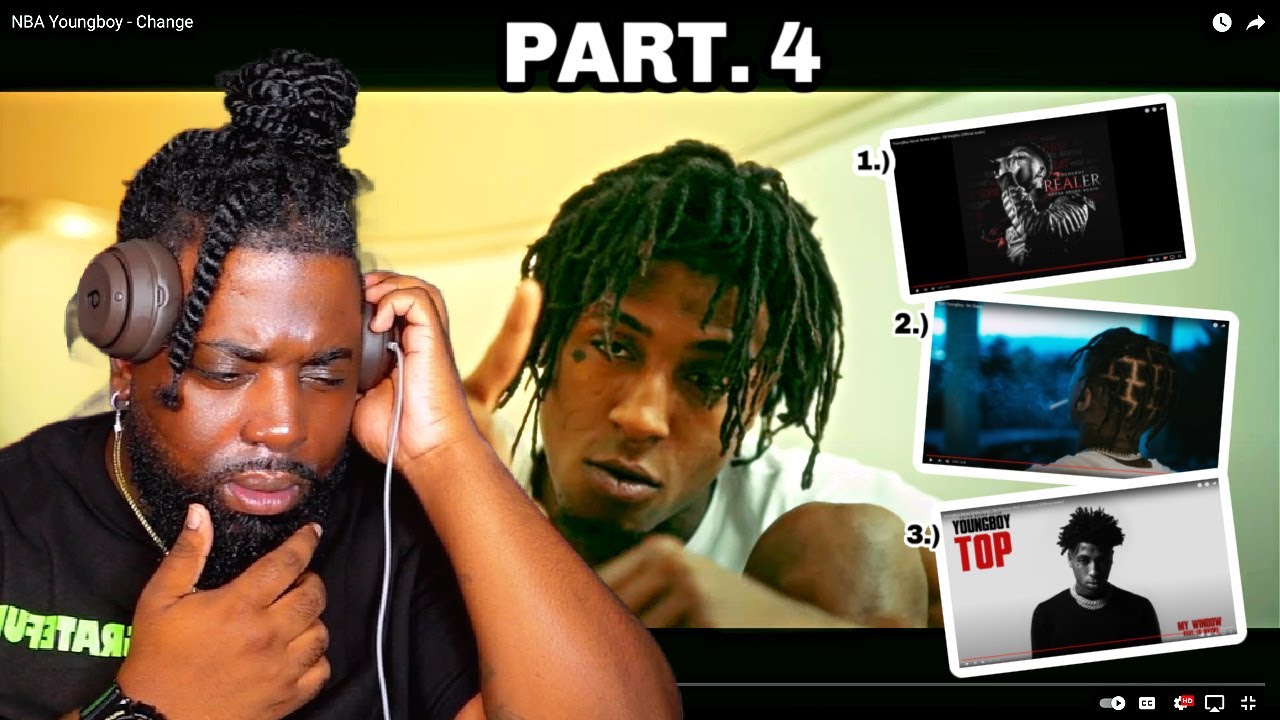 LISTENING TO NBA YOUNGBOY SONGS FOR THE FIRST TIME! MY CHAT PICK THE SONGS! PT.4