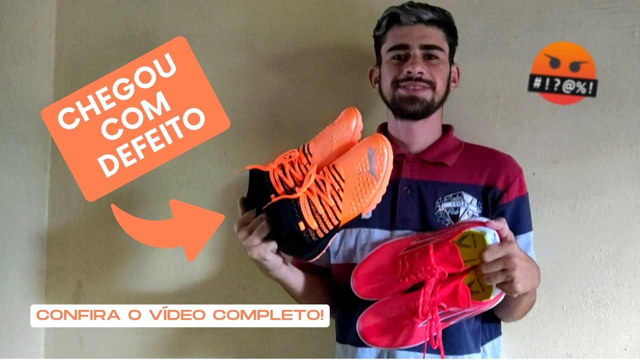 Unboxing 2 Chuteiras Society - Puma Future Z chegou com defeito🤬 #unboxing #futebol #chuteira