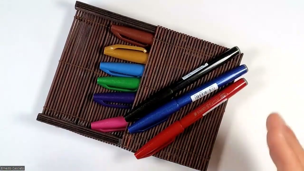 Prove e rese scrittura con Pentel Brush Sign Pen