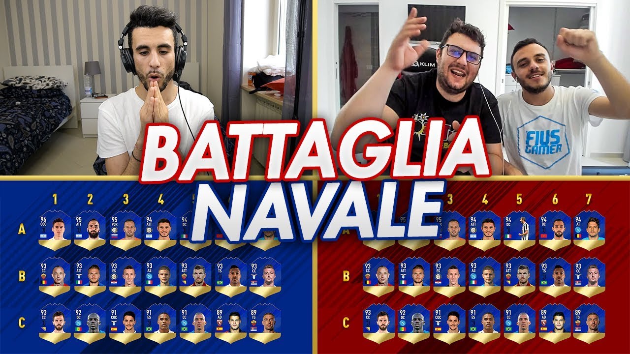 BATTAGLIA NAVALE con i TOTS della SERIE A! INDOVINA IL CALCIATORE CHALLENGE w/FIUS GAMER e TONY TUBO