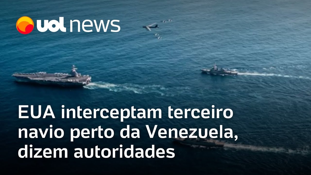 EUA interceptam terceiro navio perto da Venezuela, dizem autoridades