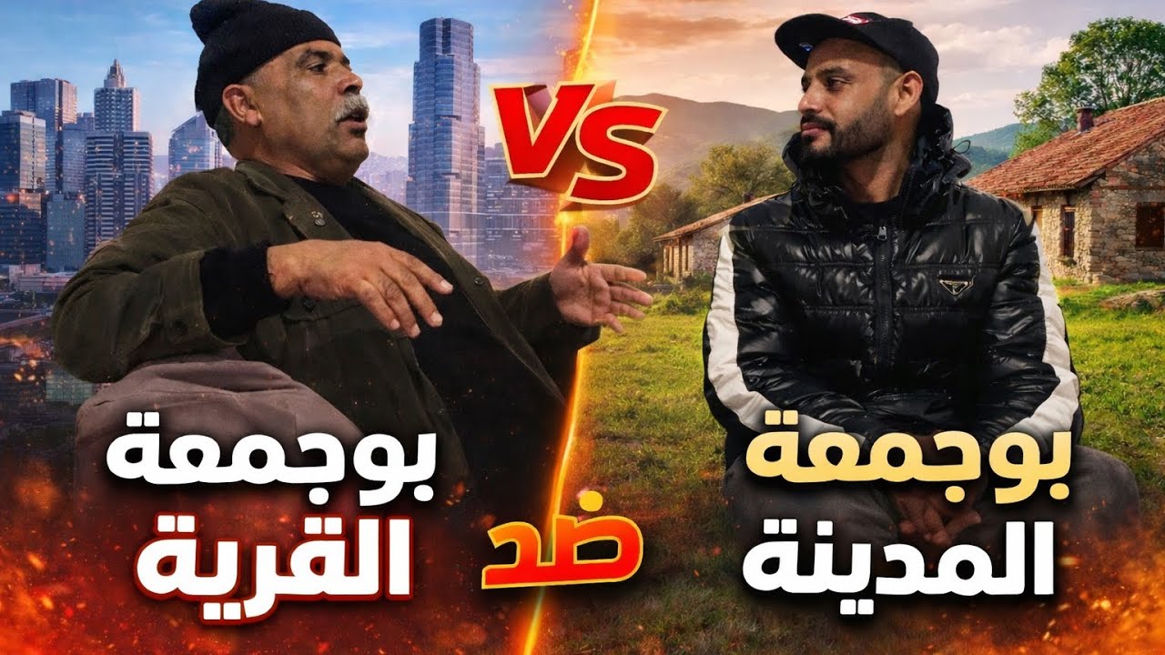 بوجمعة االمدينة vs بوجمعة العالم القروي 😂