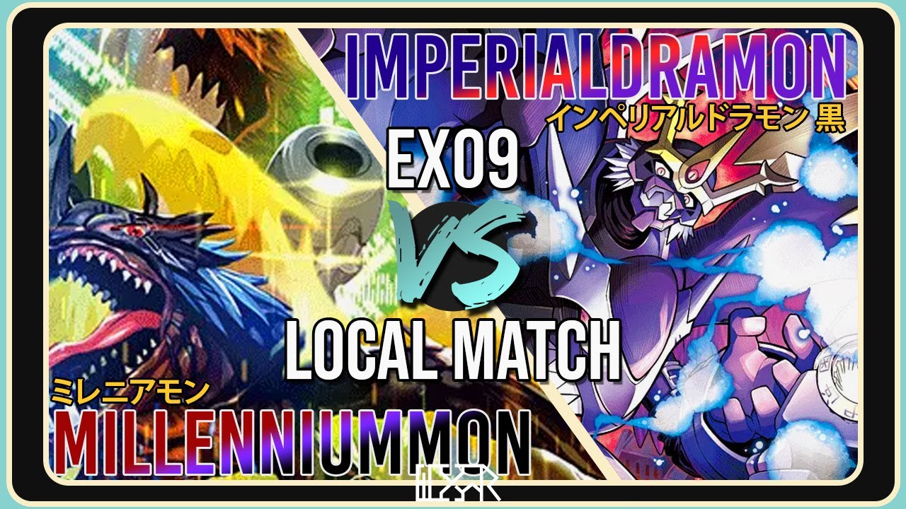 Millenniummon vs Virus Imperialdramon [Digimon TCG EX9 Local Match] Match Commentary