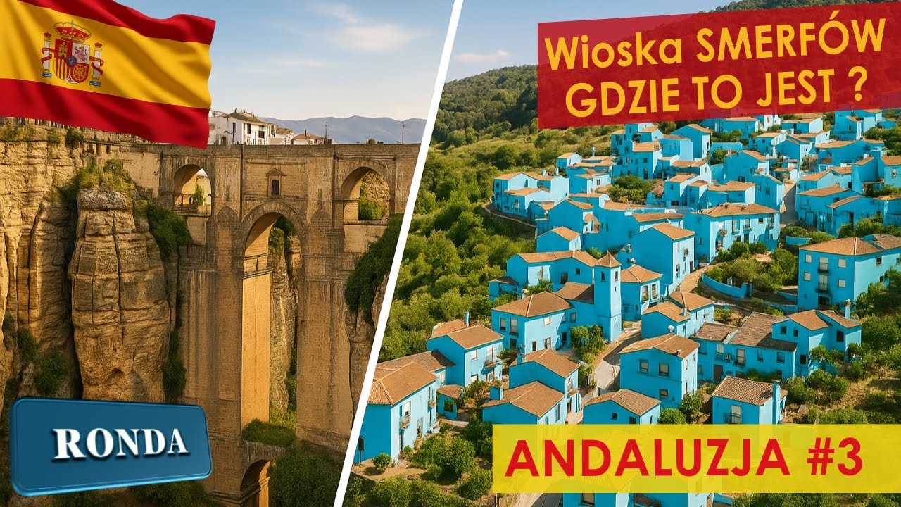 Wioska Smerfów istnieje naprawdę! 💙 Ronda i okolice. Hiszpania 2025