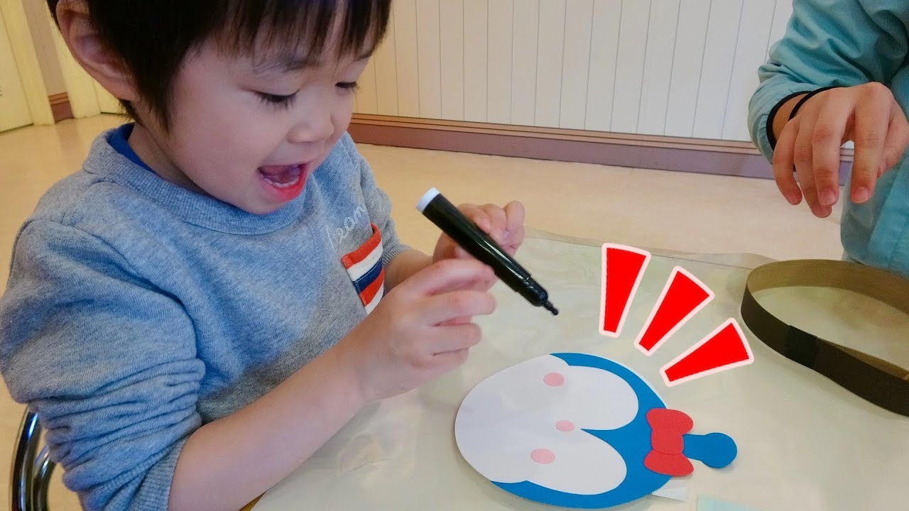 おでかけ 名古屋アンパンマンミュージアムへ遊びに行ったよ！コキンちゃんのお面を工作するよ！ レオスマイル