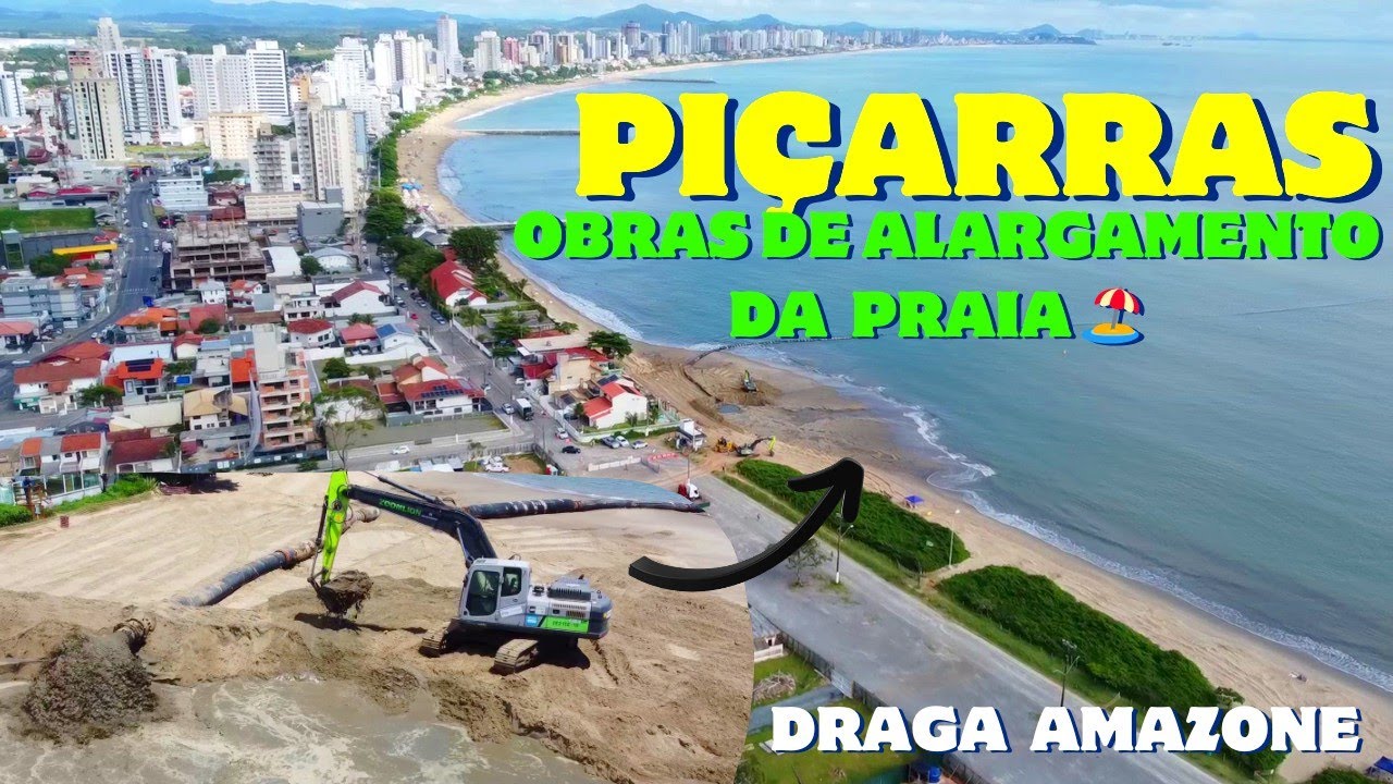 PIÇARRAS INICIA OBRAS de ALARGAMENTO da FAIXA de AREIA