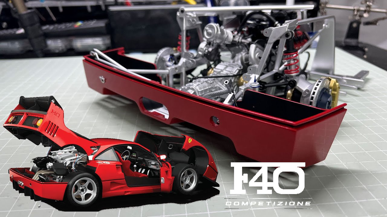 Build the Ferrari F40 Competizione LIVE - Part 61-64 - Oil Cooler and Rear Bumper