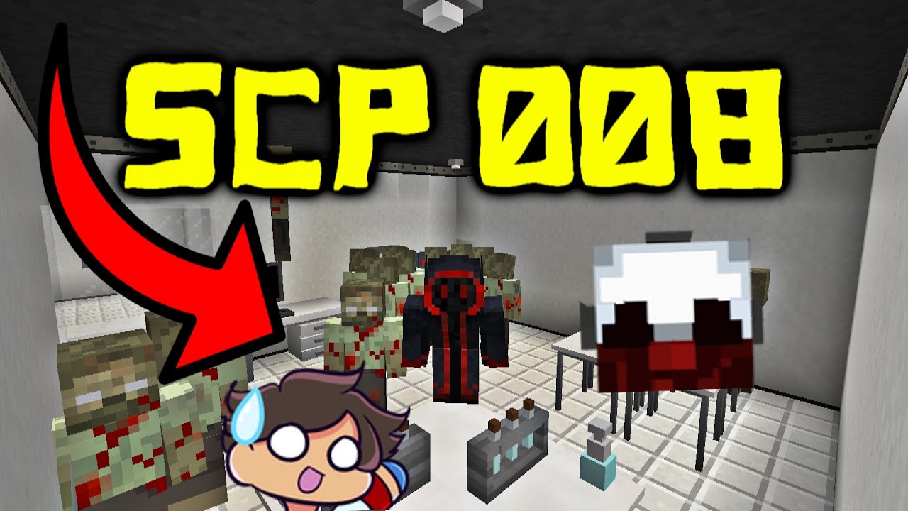 MINECRAFT- SCP 008 ZOMBIE OUTBREAK (IN OUR BASE OF SCP EXPERIMENTS)