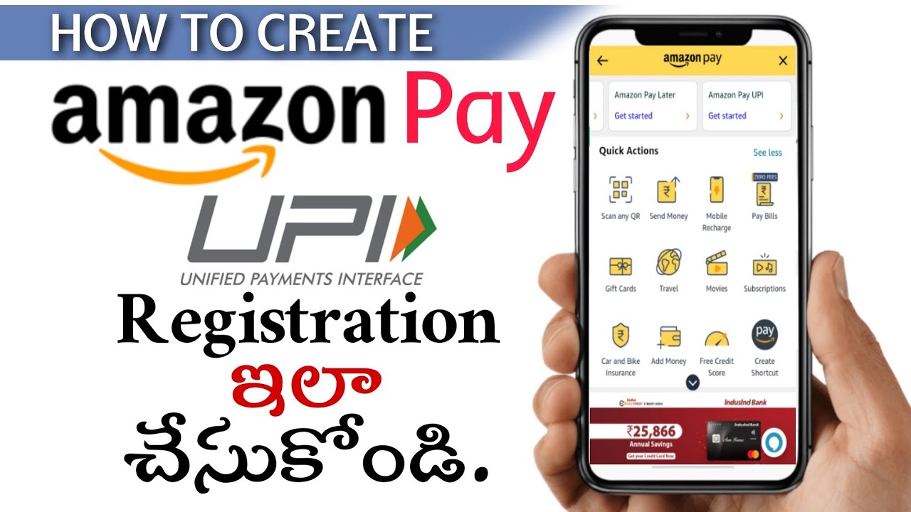 How to Create Amazon pay account in Telugu| Amazon pay UPI Registration in Telugu