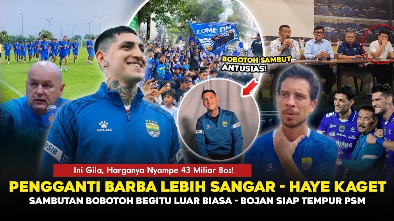 DISAMBUT ANTUSIAS BOBOTOH❗Bintang Baru Persib 43M😱Thom haye Kaget I League ~ Bojan Persib Tempur PSM