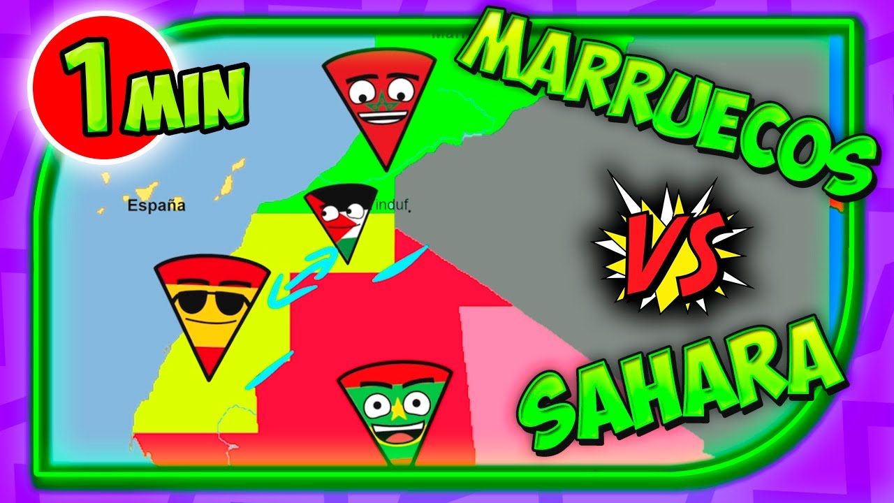 Conflicto del SAHARA vs MARRUECOS en 1 minuto (🇪🇭 vs 🇲🇦)