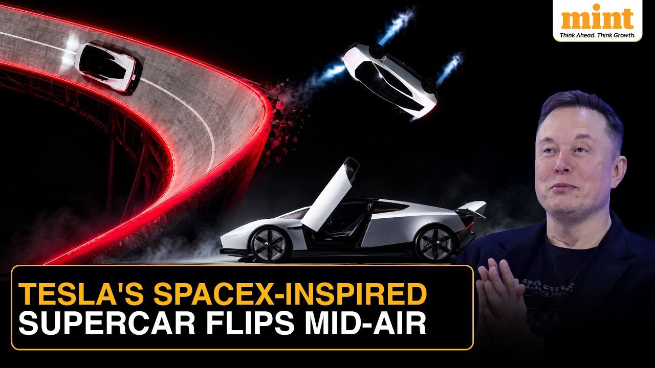 Tesla&rsquo;s New Roadster Flips Midair: Elon Musk Unveils SpaceX Thrusters Ahead Of 2028 Launch