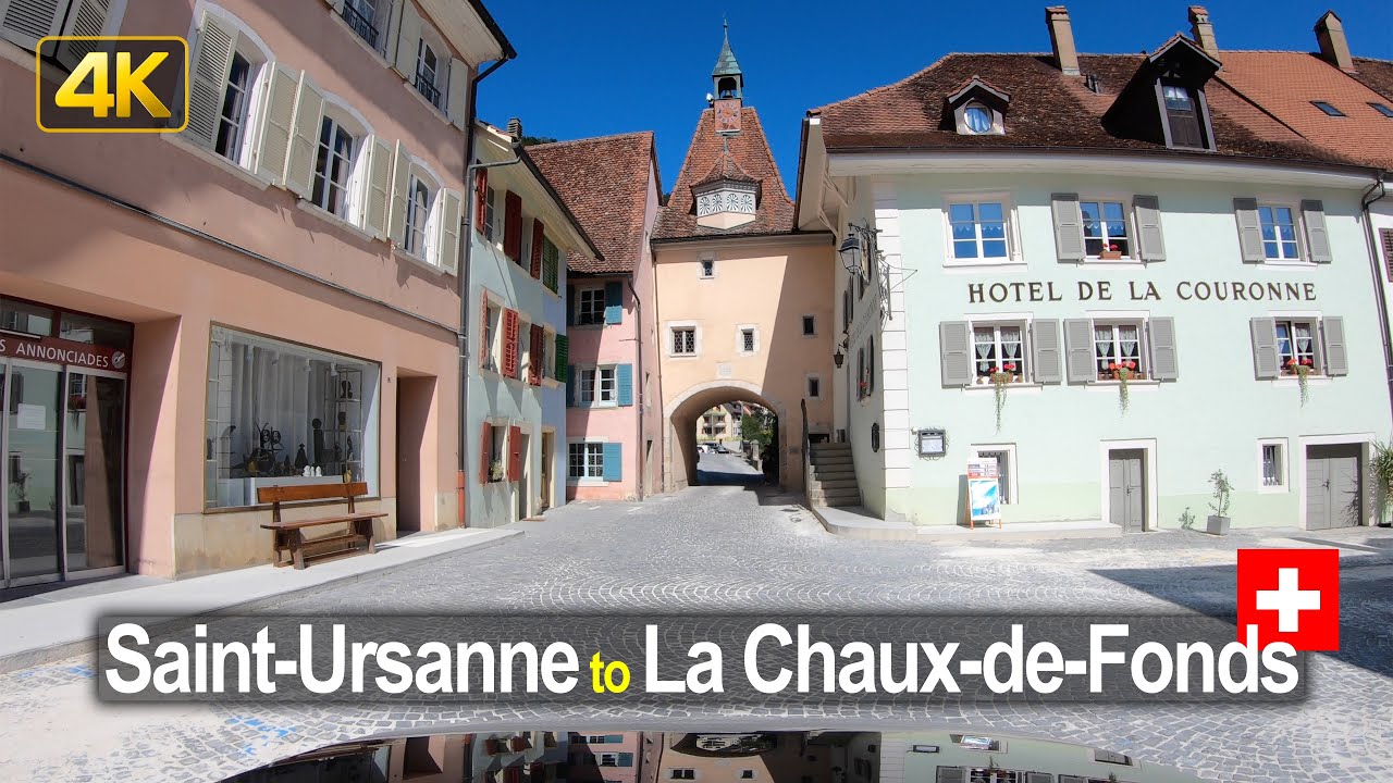 Driving from Saint-Ursanne to La Chaux-de-Fonds | Road Trip in Switzerland