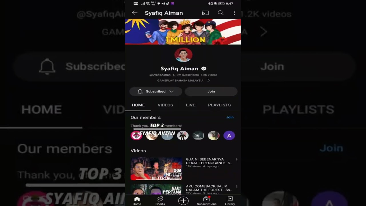 TOP 5 YOUTUBER GAMING MALAYSIA#12|#shorts #tiktok #malaysia